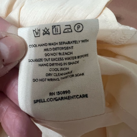 Spell Light Cream Ruffle Shorts - Picture 7 of 9